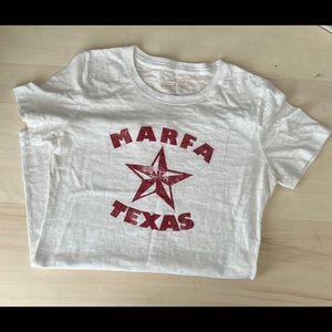 Marfa Texas Medium White Graphic Tee
